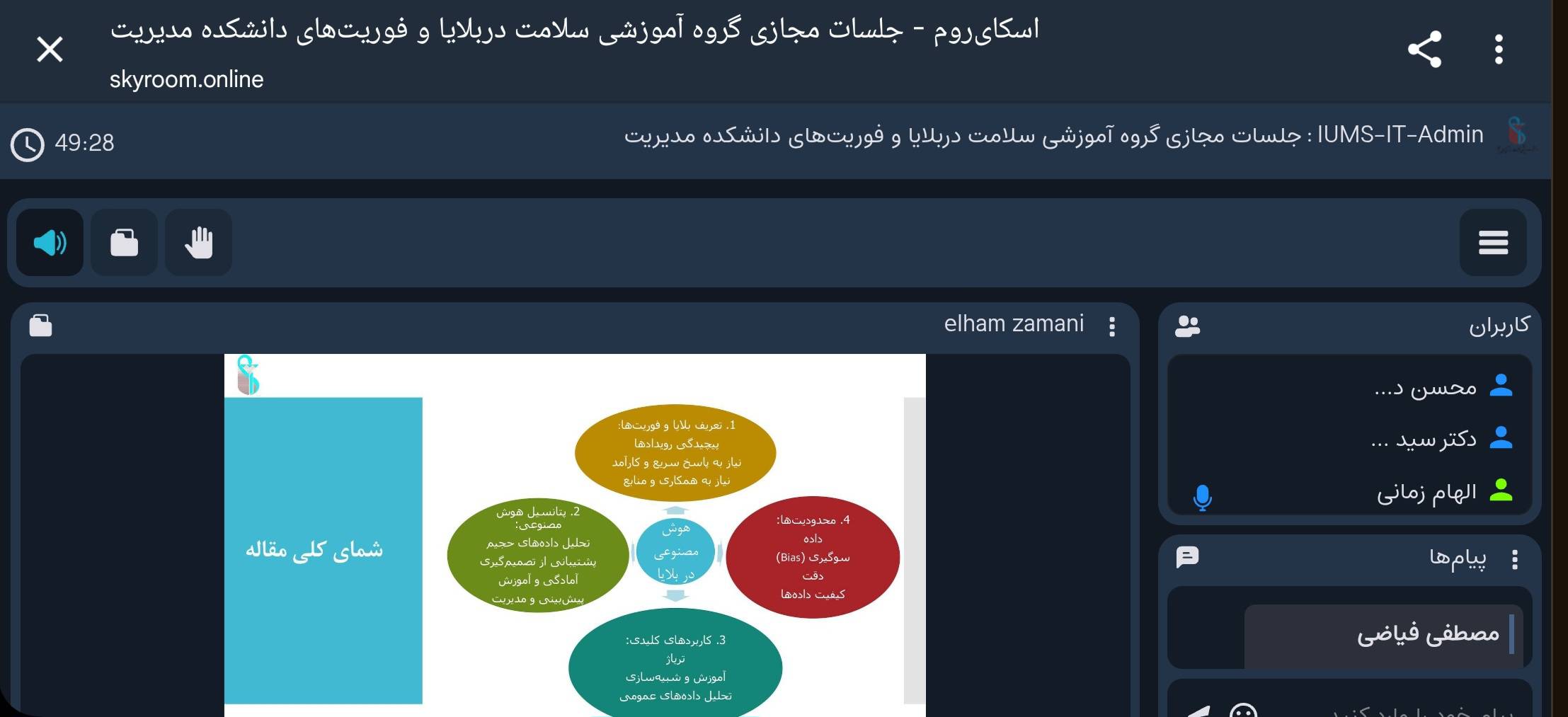 ژورنال کلاب سرکار خانم الهام زمانی